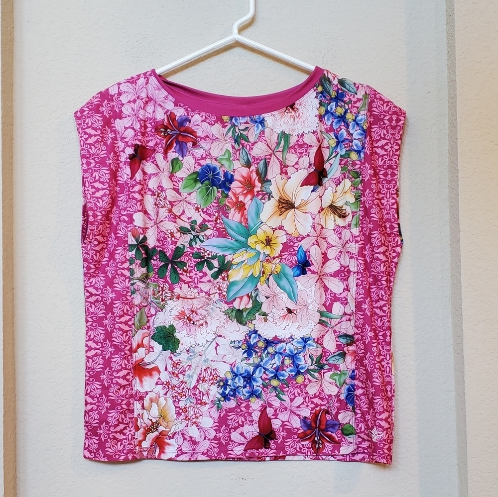 Johnny Was Sleeveless Active Wear Top. Size Small - Picture 2 of 8